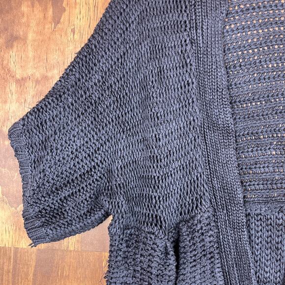 Chicos Womens Sweater Brown Cardigan Knit Chunky Open Front Dolman 3 (XL) - Picture 4 of 13